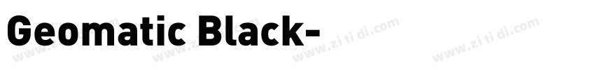 Geomatic Black字体转换